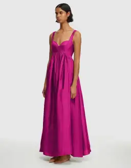 Acler Sandgate Maxi Dress in Plum Size AU 8 for rent on The Volte - image 2