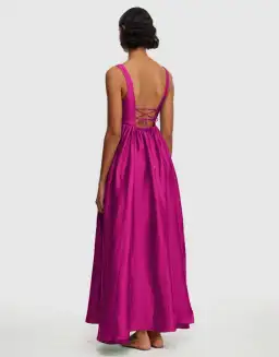 Acler Sandgate Maxi Dress in Plum Size AU 8 for rent on The Volte - image 3
