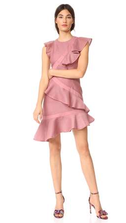 Keepsake Flashing Lights Mini Dress Pink Size 12 for rent on The Volte - image 1