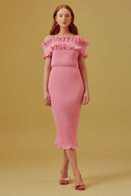 Keepsake Clarity Midi Dress in Pop Pink Size 6 for rent on The Volte - image 3