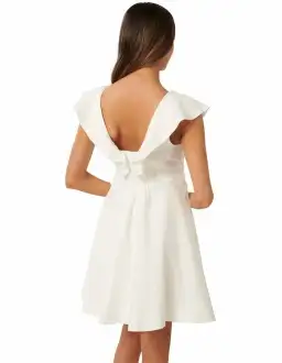 Forever New Maddie Twist Front Mini White Size AU 4 for rent on The Volte - image 2
