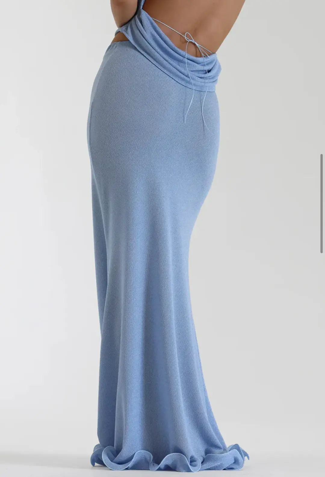 Natalie Rolt Priya Top and Skirt Blue Size AU 8 for rent on The Volte - main image