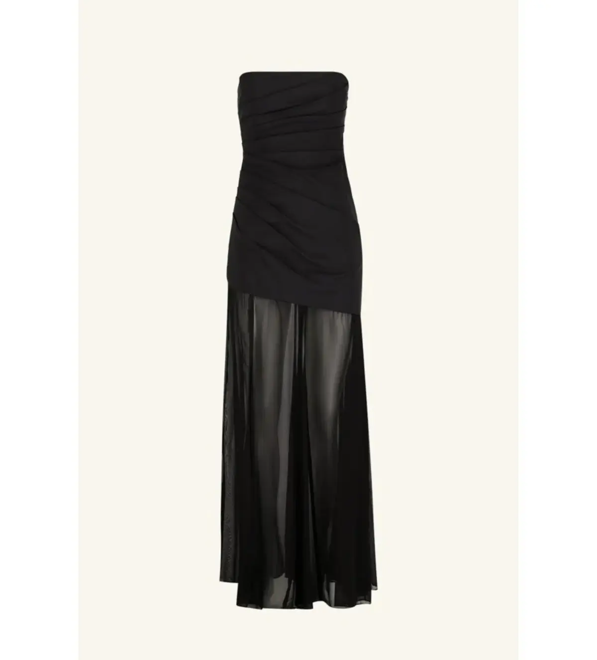 Shona Joy Blainey Strapless Draped Maxi Dress Black Size AU 8 - Image 6