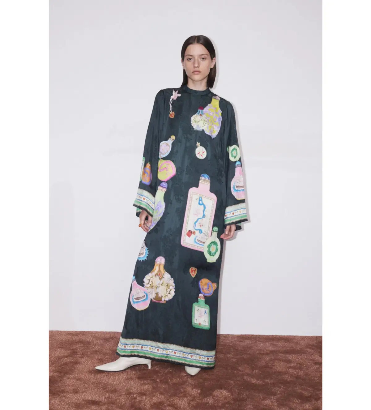 Alemais Royal Midi Dress Print Size AU 14 - Image 1