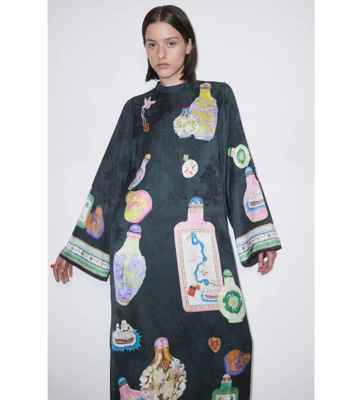 Alemais Royal Midi Dress Print Size AU 14 - Image 3