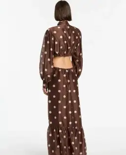 Sir The Label Vivi Long Sleeve Cut Out Brown Size AU 12 for rent on The Volte - image 2