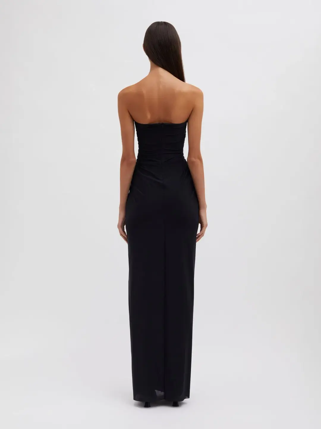Christopher Esber Plunge Strapless Column Dress Black Size AU 6 for rent on The Volte - main image
