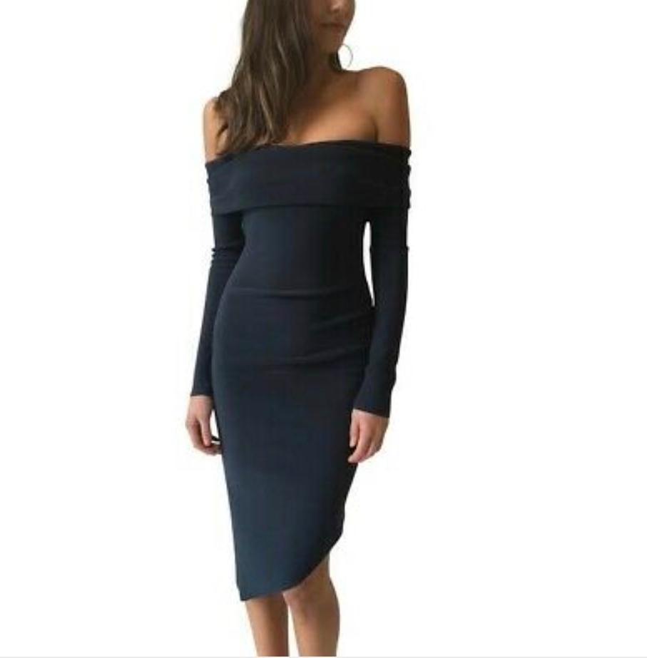 Bec and Bridge Florence Midi Navy Size 8 - Image 1