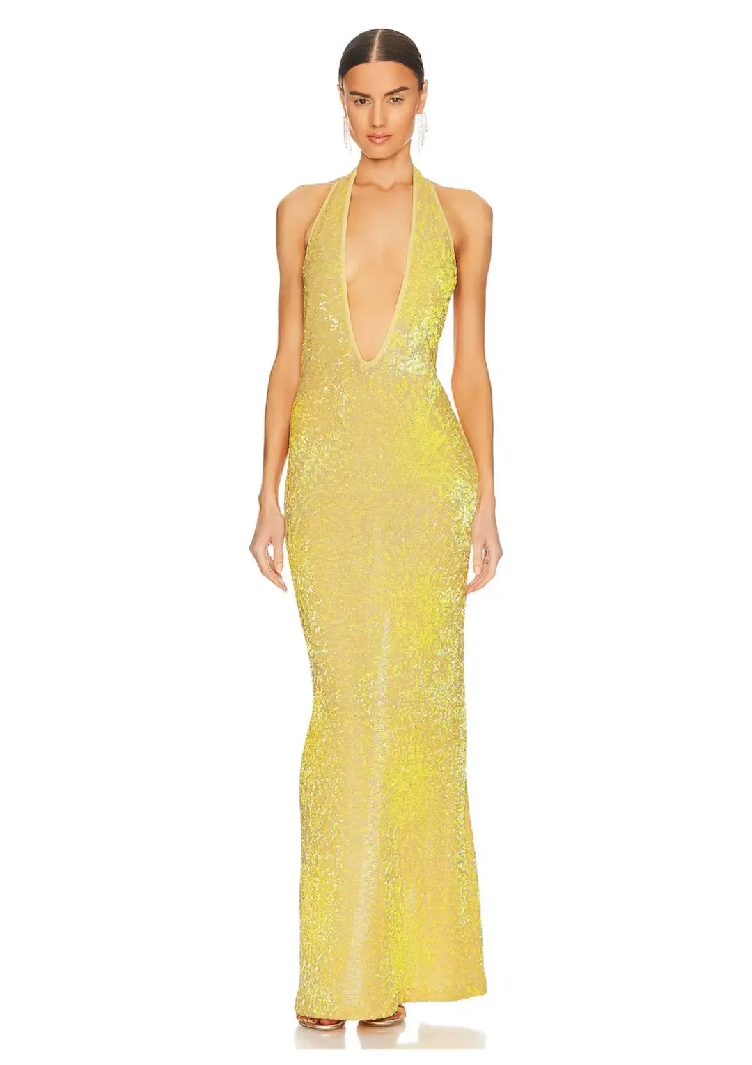 Natalie Rolt Delilah Gown Yellow Size 10 for rent on The Volte - main image