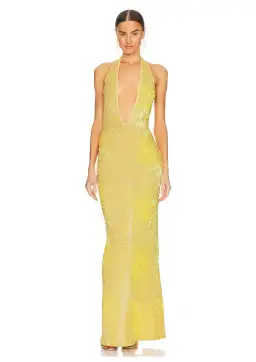 Natalie Rolt Delilah Gown Yellow Size 10 for rent on The Volte - image 1