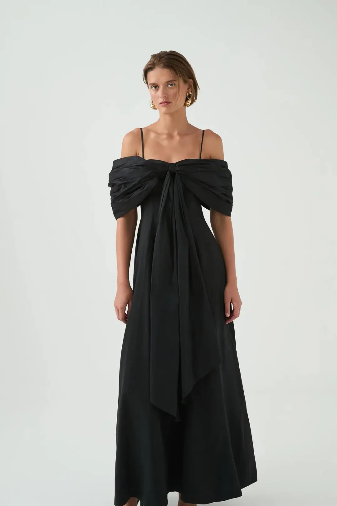 Aje Scarlett Gown Black Size 8 for rent on The Volte - main image