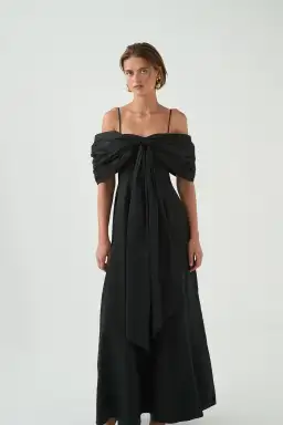 Aje Scarlett Gown Black Size 8 for rent on The Volte - image 3