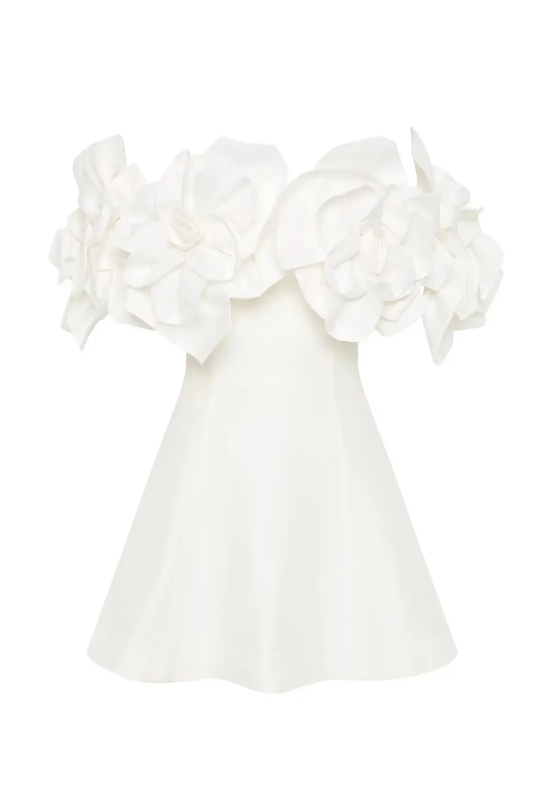 Aje Etta Mini Dress Ivory Size 14 for rent on The Volte - main image