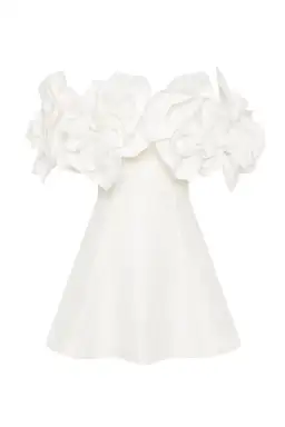 Aje Etta Mini Dress Ivory Size 14 for rent on The Volte - image 5