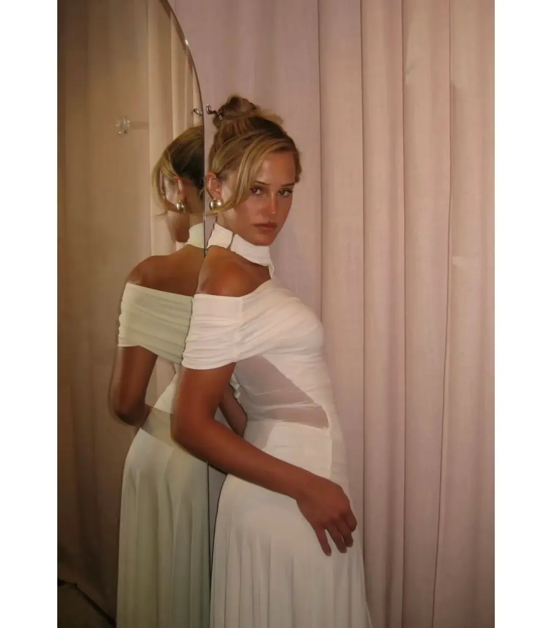 Bec & Bridge Seraphina Asym Dress in White Size AU 10 for rent on The Volte - main image