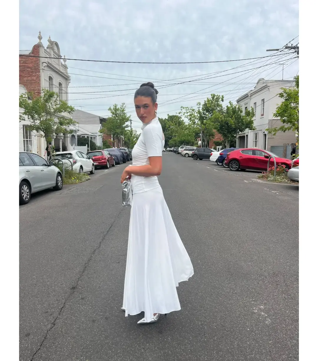 Bec & Bridge Seraphina Asym Dress in White Size AU 10 for rent on The Volte - main image