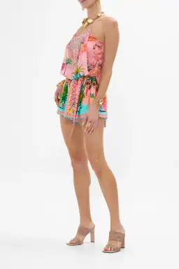 Camilla Shoestring Strap Playsuit in Sister Sunset Size L / AU 12 for rent on The Volte - image 4