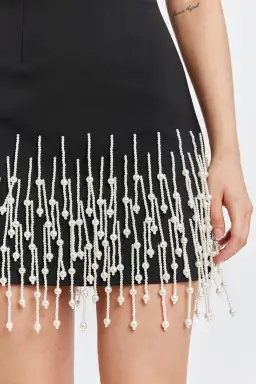 Odd Muse The Ultimate Muse Pearl Drop Sleeveless Mini Dress Black Size M / AU 10 for rent on The Volte - image 4