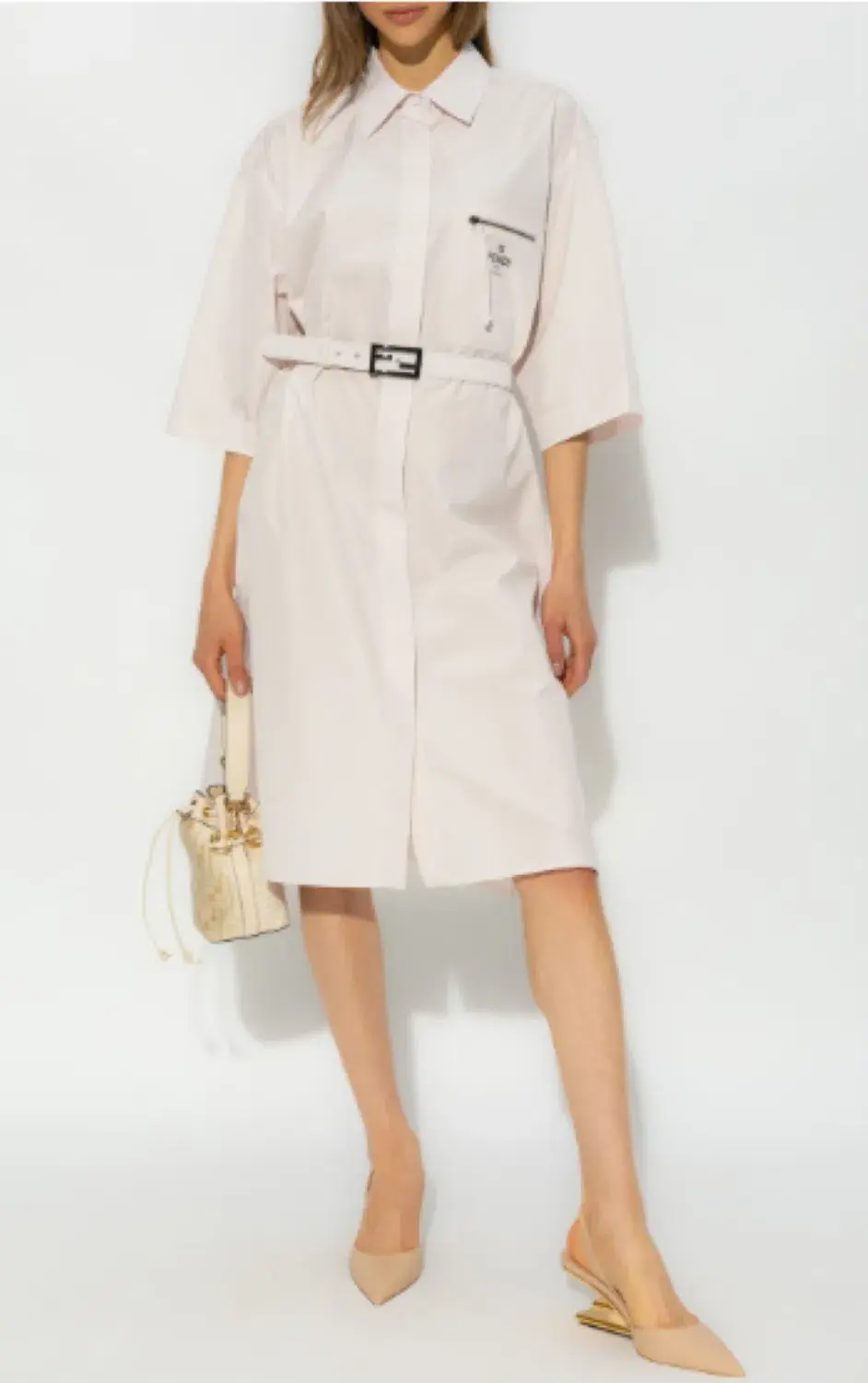 Fendi Oversized Shirt Dress Size 10 for rent on The Volte - main image