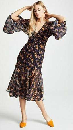 C/meo Collective Heartbreaker Dress Ink Botanical Size 14 for rent on The Volte - image 3