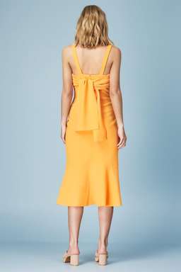 Finders Keepers Tribute Sorbet Midi Dress Yellow Size 10 for rent on The Volte - image 2