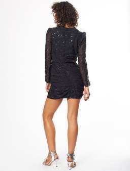 Stevie May Homme Long Sleeve Mini Dress Sequin Size 6 for rent on The Volte - image 3