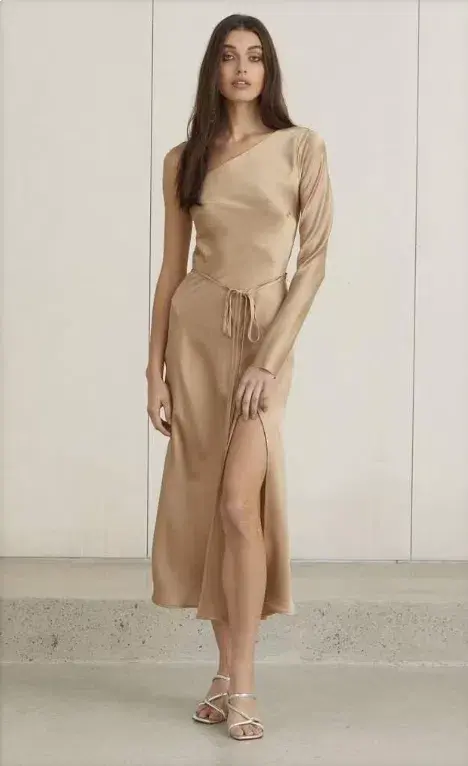 Bec & Bridge Classic One Shoulder Dress Size 8 - Image 1