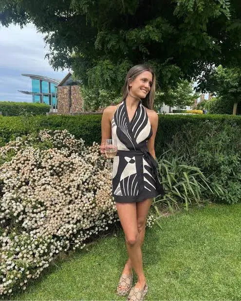 Sir The Label Realisme Mini Halter Wrap Dress Size 6 for rent on The Volte - main image