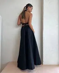 Manning Cartell 2-piece Set Into The Dark Black Bralette & Skirt Size AU 10 for rent on The Volte - main image