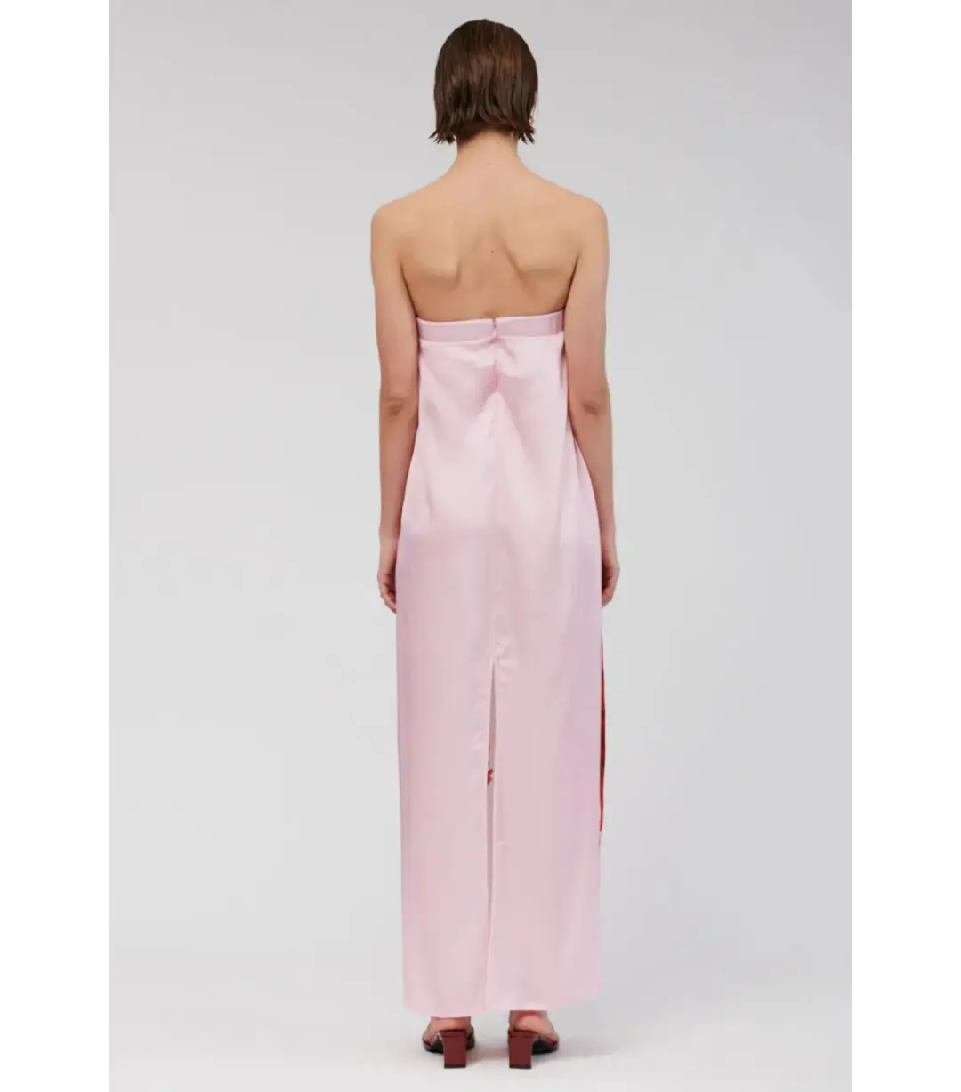 Suboo Emilia Bustier Maxi Dress Pink Size AU 12 for rent on The Volte - main image