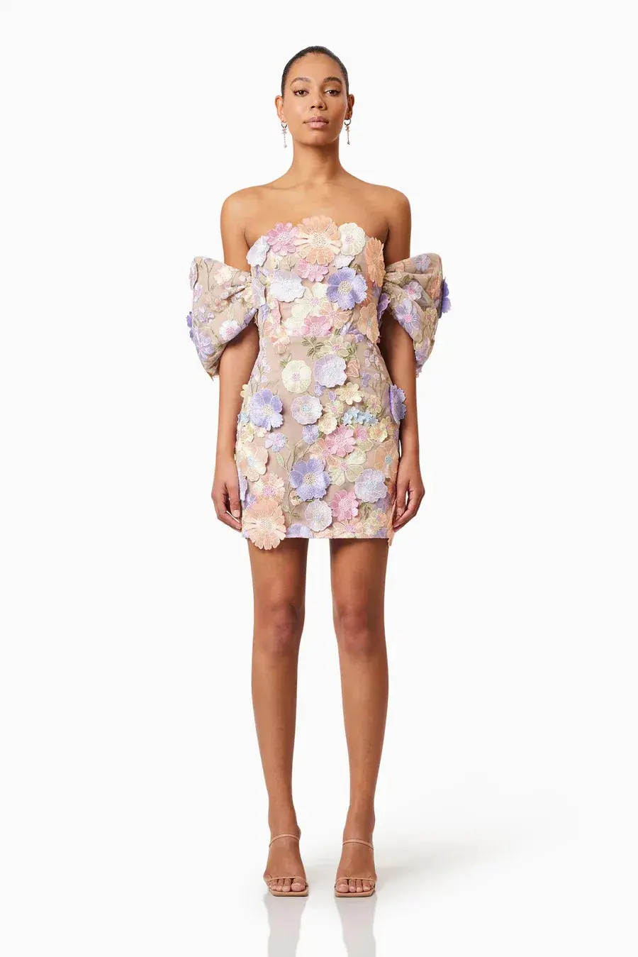 Elliat Perry Embellished Mini Dress in Purple Size L / AU 12 for rent on The Volte - main image