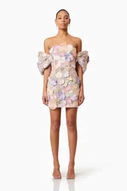 Elliat Perry Embellished Mini Dress in Purple Size L / AU 12 for rent on The Volte - image 6