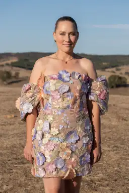 Elliat Perry Embellished Mini Dress in Purple Size L / AU 12 for rent on The Volte - image 1