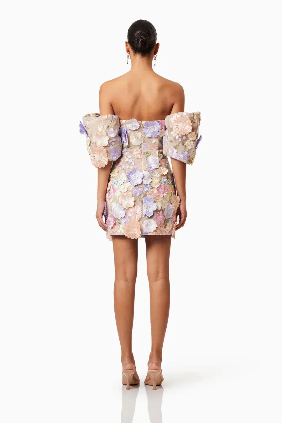 Elliat Perry Embellished Mini Dress in Purple Size L / AU 12 for rent on The Volte - main image