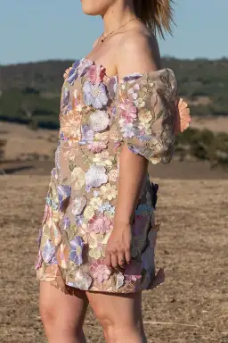 Elliat Perry Embellished Mini Dress in Purple Size L / AU 12 for rent on The Volte - image 4