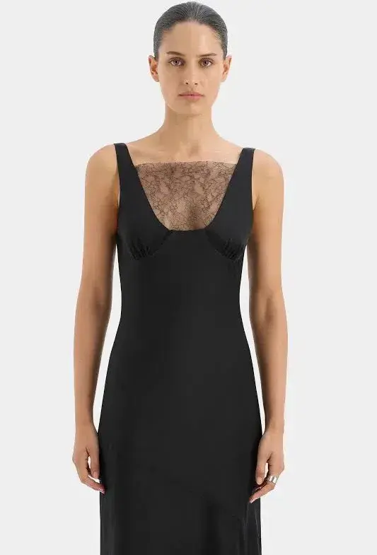 Sir The Label Dunya Lace Gown Black Size 10/M for rent on The Volte - main image