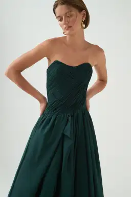 Aje Spatial Maxi Dress in Bonsai Green Size 12 for rent on The Volte - image 3