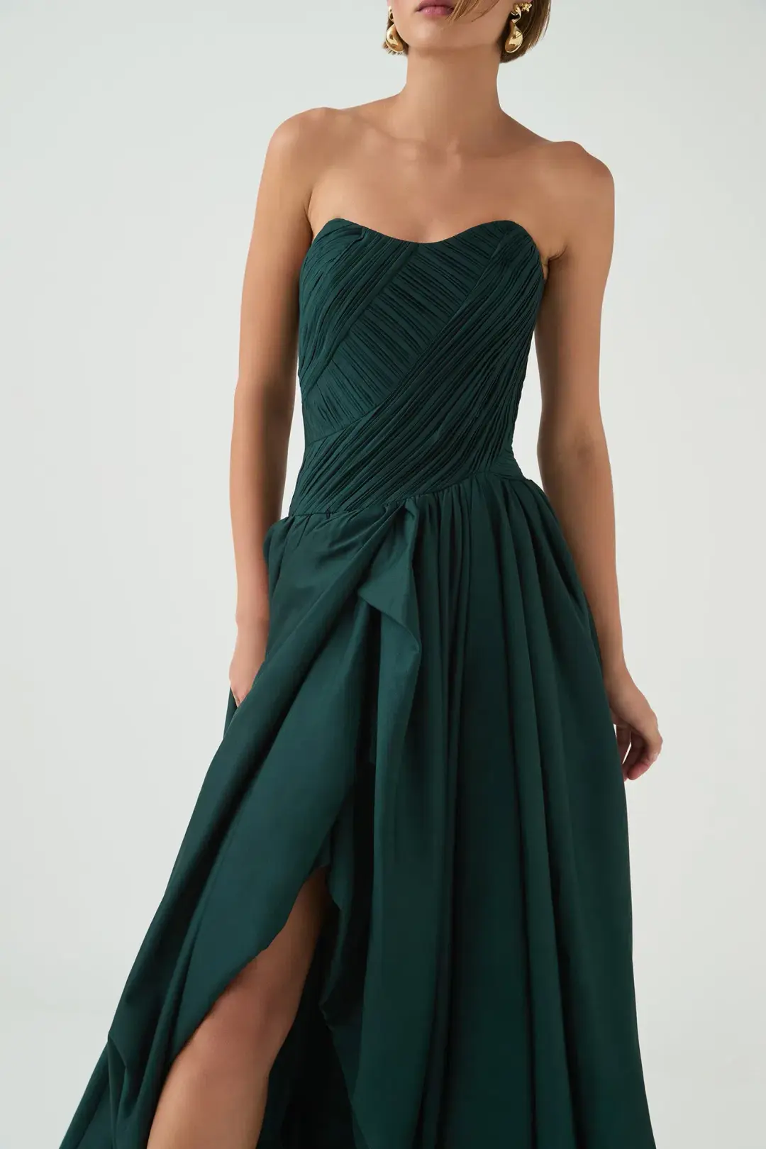 Aje Spatial Maxi Dress in Bonsai Green Size 12 for rent on The Volte - main image