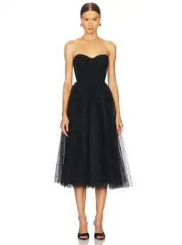 Zimmermann Tulle Midi Dress Black Size 0P / Size AU 6 for rent on The Volte - image 2