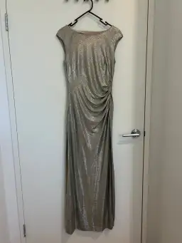 Lauren Ralph Lauren gold gown size 8 for rent on The Volte - image 1