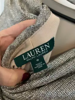 Lauren Ralph Lauren gold gown size 8 for rent on The Volte - image 5