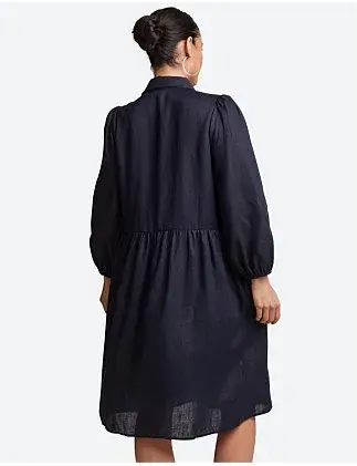 Eb&ive Studio Midi Shirt Dress Navy Size S/ AU 8 for rent on The Volte - main image