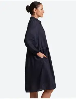 Eb&ive Studio Midi Shirt Dress Navy Size S/ AU 8 for rent on The Volte - image 3