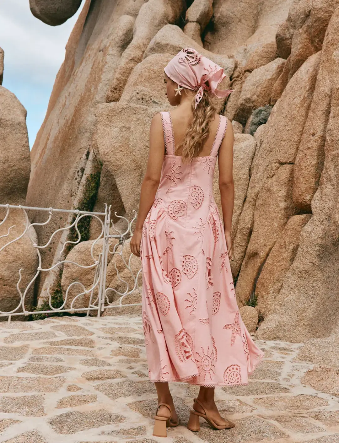 Zaco Biarritz Dress Corallo Rosa Size 8 for rent on The Volte - main image