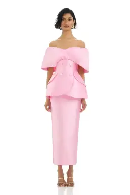 Eliya the Label Carmela Top & Maura Skirt Pink Size AU 12 for rent on The Volte - image 1