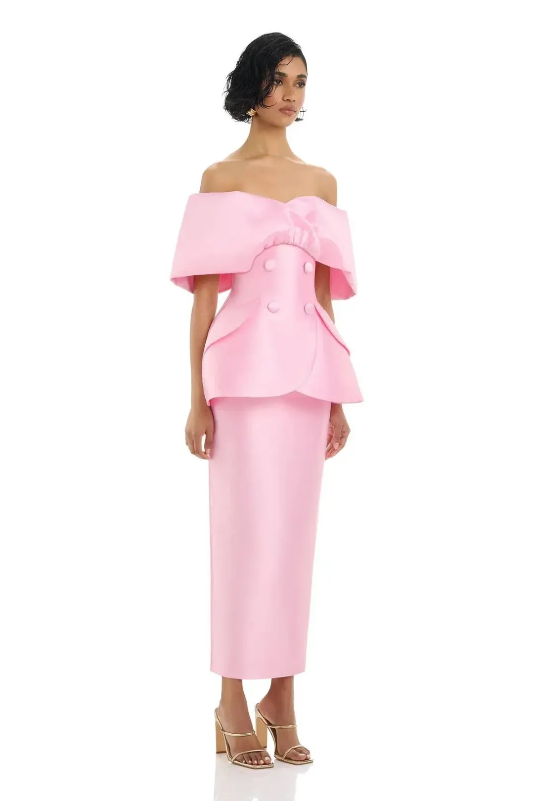 Eliya the Label Carmela Top & Maura Skirt Pink Size AU 12 for rent on The Volte - main image