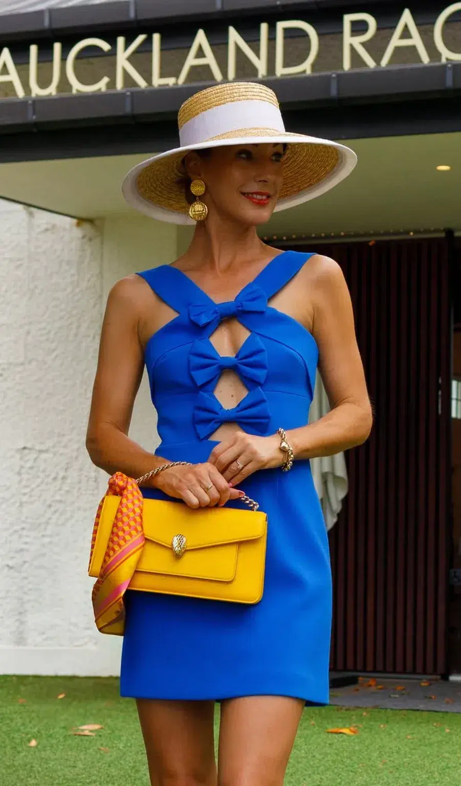 Rebecca Vallance Antonella Mini Dress in Marine Blue size 10 for rent on The Volte - main image