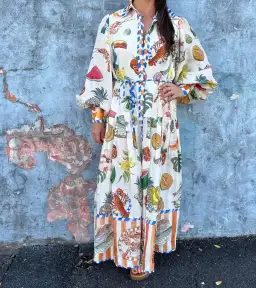 Alemais Theo ShirtDress Multi Size 10