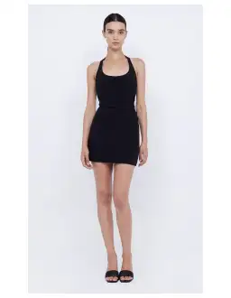Bec & Bridge Black Cindie Halterneck Dress Mini Black Size AU 6 for rent on The Volte - image 1