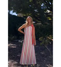 Aston Studio Mila Maxi Dress in Hana Stripe Size 12 for rent on The Volte - image 1